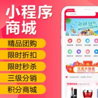 小程序商城系统（秒杀、团购、折扣、积分商城、购买店铺会员等级、分销）